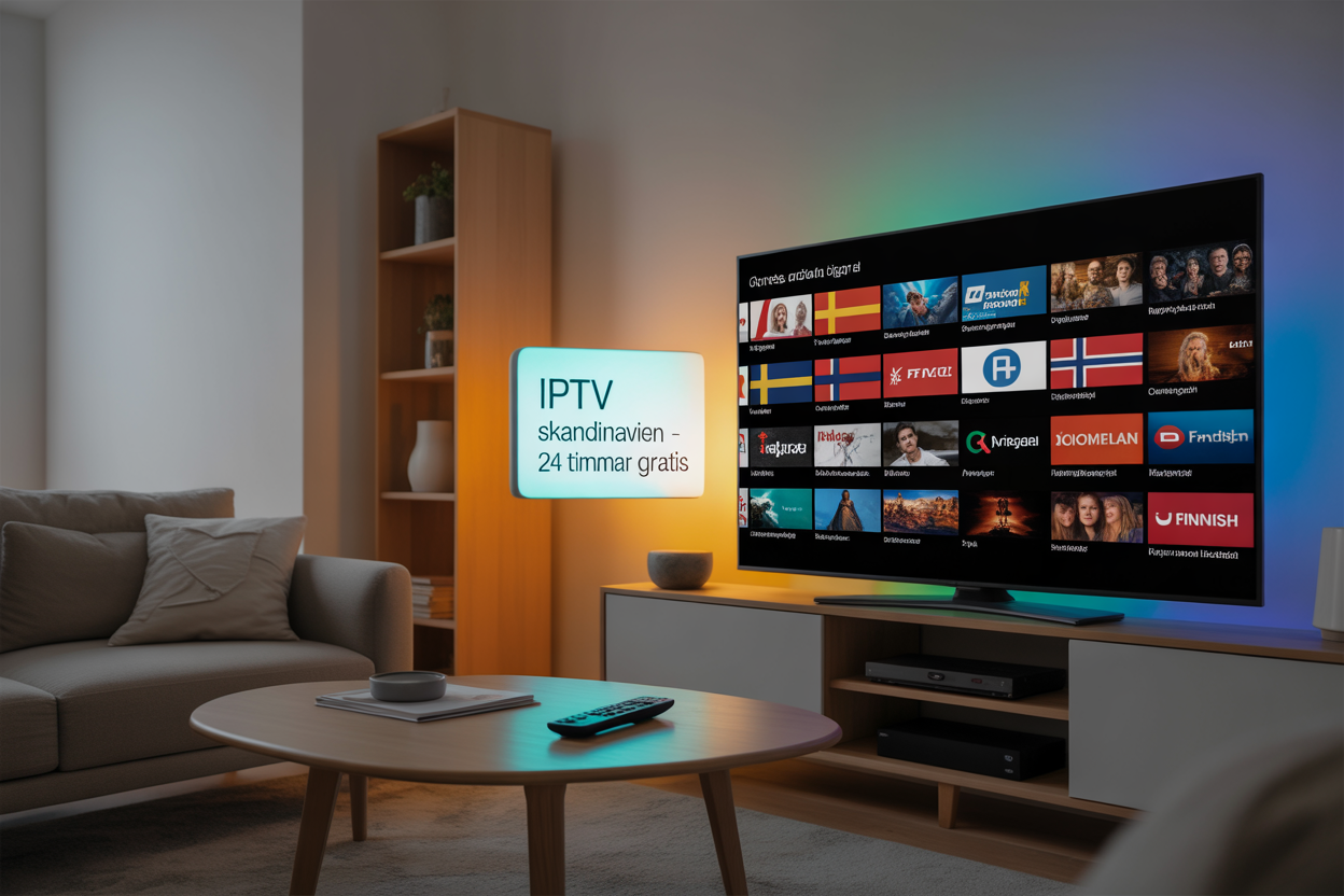 Testa IPTV Skandinavien Gratis i 24 Timmar: Upptäck Nordens Mest Stabila Servrar