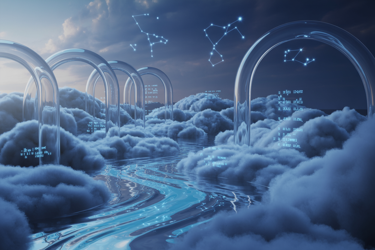 Water Signs and Data Flow AWS Solutions