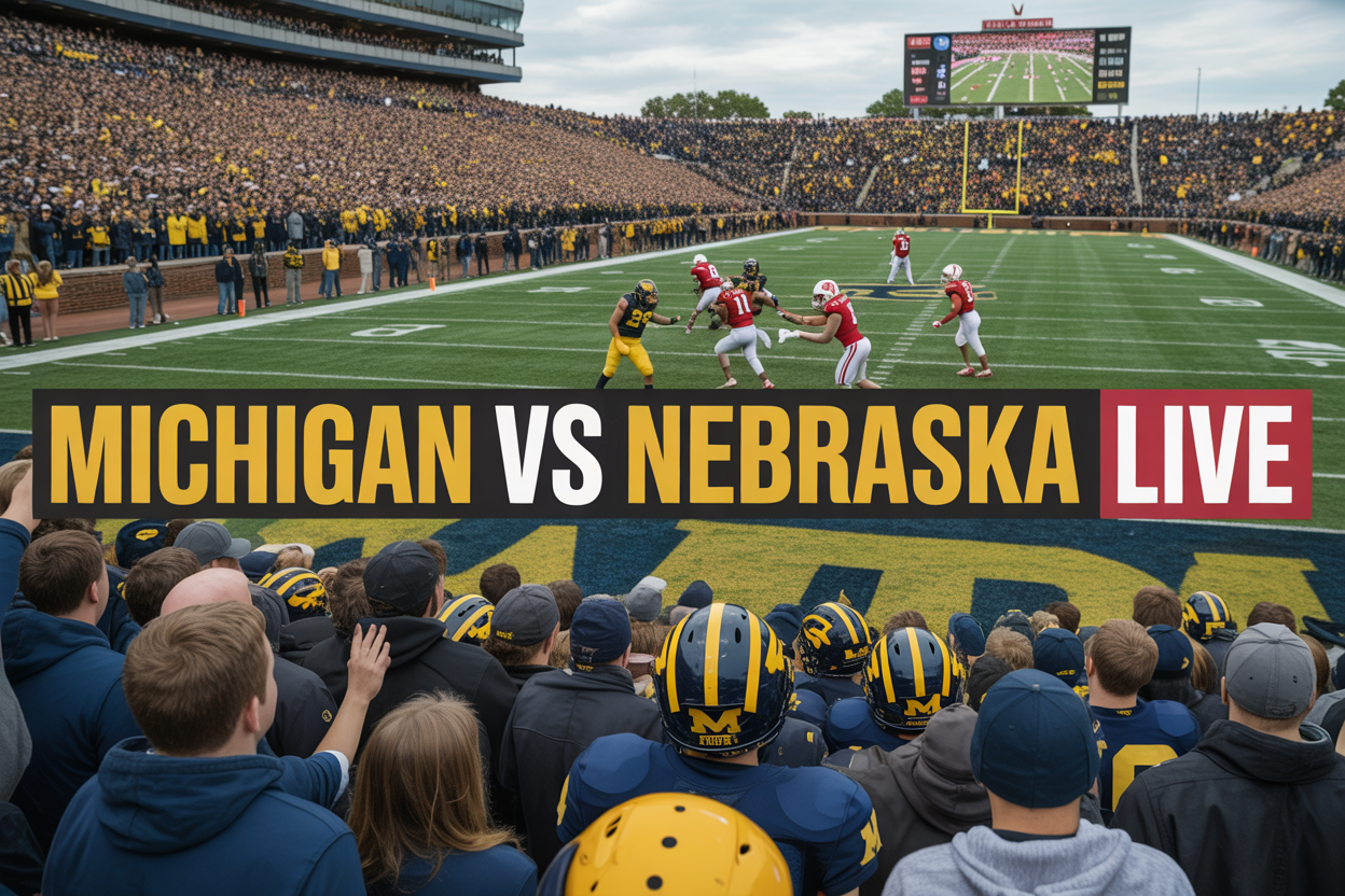 Michigan football vs Nebraska live updates, score, highlights
Michigan Football vs Nebraska: Live Updates, Score, and Game Highlights
College football fans and Big Ten followers, get ready for comprehensive coverage of Michigan football vs Nebraska as the Wolverines take on the Cornhuskers. We're bringing you real-time Michigan vs Nebraska live score updates, key plays, and game-changing moments as they happen.
This live coverage is perfect for Michigan football fans who can't watch the game, Nebraska supporters tracking their team's performance, and college football enthusiasts following Big Ten action. You'll get instant notifications when points hit the board and detailed breakdowns of what's working for each team.
We'll cover the pre-game matchup analysis and what each team brings to the field, deliver quarter-by-quarter live action with scoring updates and momentum shifts, and wrap up with a complete final score breakdown plus the key factors that decided this Big Ten football game. Stay tuned for Michigan football live updates and Nebraska Cornhuskers football coverage throughout the entire contest.
Pre-Game Analysis and Team Matchup
Michigan's Current Season Performance and Key Statistics
The Michigan Wolverines have been putting together another solid campaign under head coach Jim Harbaugh's leadership. This season, Michigan football has shown consistent offensive production, averaging 31.4 points per game while maintaining a balanced attack through both rushing and passing games. The Wolverines' ground game remains their calling card, churning out 189 yards per contest behind a veteran offensive line that has created substantial running lanes.
Defensively, Michigan continues to be a force in the Big Ten, allowing just 18.2 points per game and ranking among the conference's top units in total defense. Their secondary has been particularly impressive, recording 12 interceptions through their first eight games while limiting opposing quarterbacks to a 58.3% completion rate.
The Wolverines enter this matchup with a 7-1 record overall and 4-1 in conference play, positioning themselves well for another strong finish in the competitive Big Ten landscape. Their lone loss came in a hard-fought battle against a ranked opponent, showing they can compete with elite teams while maintaining their trademark physical style of play.
Nebraska's Road to This Matchup and Recent Form
Nebraska's season under head coach Matt Rhule has been a story of gradual improvement and building momentum. The Cornhuskers have shown significant growth from their early-season struggles, winning three of their last five games while displaying much-improved fundamentals on both sides of the ball.
The Nebraska offense has found its rhythm recently, led by quarterback Heinrich Haarberg, who has thrown for 1,847 yards and 14 touchdowns while adding another 428 yards on the ground. The Cornhuskers have averaged 28.1 points per game over their last four contests, a marked improvement from their season-opening performances.
Defensively, Nebraska has tightened up considerably, allowing 23.4 points per game over their recent stretch compared to 31.2 points in their first four games. The defense has generated consistent pressure on opposing quarterbacks and improved their third-down conversion defense significantly.
Currently sitting at 4-4 overall and 2-3 in Big Ten play, Nebraska football needs strong finishes to secure bowl eligibility and build positive momentum heading into the off-season.
Head-to-Head Historical Records and Past Encounters
The historical matchup between Michigan vs Nebraska carries significant weight, with these programs meeting 11 times since Nebraska joined the Big Ten in 2011. Michigan holds a 7-4 advantage in the series, including victories in four of the last six meetings.
Year
Michigan
Nebraska
Notable Details
2022
34
3
Dominant Michigan victory in Lincoln
2021
32
29
Thrilling overtime win for Michigan
2019
56
10
Michigan's most lopsided series victory
2018
56
10
Back-to-back blowout wins for Wolverines
The most memorable recent encounter came in 2021 when Michigan escaped with a 32-29 overtime victory in a game that featured multiple lead changes and clutch performances from both teams. That victory helped propel Michigan toward their eventual Big Ten Championship and College Football Playoff appearance.
Nebraska's most recent victory in the series came in 2018 when they stunned Michigan 56-10 in Lincoln, showcasing the unpredictable nature of college football rivalries.
Key Players to Watch on Both Sides
Michigan's offense revolves around running back Blake Corum, who has rushed for 892 yards and 11 touchdowns while averaging 5.8 yards per carry. His vision and power make him a constant threat, especially in short-yardage situations. Quarterback J.J. McCarthy has thrown for 2,156 yards and 17 touchdowns with just four interceptions, providing steady leadership and decision-making.
On defense, linebacker Junior Colson leads Michigan with 67 tackles and serves as the emotional leader of a unit that prides itself on physical play. Cornerback Will Johnson has emerged as one of the nation's top cover corners, recording five interceptions and 12 pass breakups.
For Nebraska, quarterback Heinrich Haarberg brings dual-threat capabilities that can stress Michigan's disciplined defense. Wide receiver Trey Palmer remains the Cornhuskers' primary receiving threat with 47 catches for 623 yards and six touchdowns.
Defensively, linebacker Nick Henrich has been Nebraska's most consistent performer with 71 tackles, while defensive end Ty Robinson has provided consistent pass rush with 6.5 sacks. Safety DeShon Singleton anchors the secondary with 58 tackles and three interceptions, providing crucial communication and coverage in Nebraska's defensive schemes.
First Quarter Live Action and Scoring Updates
Opening Drive Breakdowns and Initial Strategies
The Michigan Wolverines opened the game with aggressive intent, establishing their ground game early against Nebraska's defensive front. On their first possession, Michigan football showcased a balanced offensive attack that mixed power running through the tackles with precision passing on intermediate routes. The Wolverines methodically moved down the field, picking up consistent yardage on first and second downs to keep Nebraska's defense guessing.
Nebraska countered with their own strategic approach, attempting to establish tempo through quick passing plays and outside zone runs. The Cornhuskers' opening drive revealed their game plan to test Michigan's secondary early, targeting receivers on crossing routes and attempting to create mismatches in coverage. Their offensive line faced immediate pressure from Michigan's defensive front, forcing quarterback decisions under duress.
Both teams showed distinct philosophical differences in their opening possessions. Michigan leaned heavily on their running backs to control the line of scrimmage, while Nebraska prioritized getting the ball into playmakers' hands in space through quick-hitting pass concepts and screen plays.
Early Scoring Opportunities and Field Position Battles
The first quarter featured several crucial field position exchanges that shaped the early momentum. Michigan's first scoring opportunity came after a 35-yard drive that stalled in the red zone, resulting in a field goal attempt that split the uprights for an early 3-0 lead. The Michigan vs Nebraska live score reflected this methodical start as both teams traded possessions.
Nebraska responded with their most promising drive of the quarter, advancing to Michigan's 28-yard line before a critical third-down incompletion forced a punt. The Cornhuskers' kicking game proved problematic early, with a short punt giving Michigan excellent field position at their own 45-yard line.
Field position became a chess match between both coaching staffs. Michigan's punting unit consistently flipped field position in their favor, while Nebraska struggled to establish consistent drives past midfield. The Wolverines capitalized on superior starting field position, converting short fields into scoring opportunities that kept Nebraska's offense playing from behind early in the contest.
Defensive Highlights and Standout Plays
Michigan's defensive unit delivered several momentum-changing plays during the opening fifteen minutes. A spectacular pass breakup by the Wolverines' cornerback on a deep route attempt preserved their early lead and showcased the defensive backs' preparation for Nebraska's vertical passing attack. The play drew significant crowd reaction and highlighted Michigan football live updates throughout social media.
Nebraska's defense responded with their own highlight-reel moment when their linebacker recorded a tackle for loss on a Michigan sweep attempt, displaying excellent pursuit angles and gap discipline. The Cornhuskers' defensive line rotation showed depth and athleticism, consistently pressuring Michigan's offensive line and forcing hurried throws.
The quarter's defensive standout play came when Michigan's safety recorded an interception on a tipped pass, showcasing excellent ball skills and field awareness. This turnover led directly to Michigan's second scoring opportunity and demonstrated the type of opportunistic defense that could determine the Big Ten football game's outcome. Both defensive units showed championship-level intensity, setting the tone for what promised to be a physical, hard-fought battle between these conference rivals.
Second Quarter Momentum Shifts and Key Plays
Touchdown Drives and Red Zone Efficiency
The second quarter opened with Michigan football showcasing their offensive prowess through methodical drives that highlighted their red zone execution. The Wolverines capitalized on a crucial third-and-seven conversion when quarterback J.J. McCarthy found tight end Colston Loveland for a 22-yard gain, setting up a goal-line situation. Michigan's ground game took over from there, with running back Blake Corum punching in a one-yard touchdown to extend their lead.
Nebraska answered back with an impressive 75-yard scoring drive that demonstrated their ability to move the ball against Michigan's defense. The Cornhuskers mixed short passing plays with strategic run calls, converting two key third downs before quarterback Heinrich Haarberg connected with receiver Trey Palmer for a 15-yard touchdown pass. The drive showcased Nebraska's offensive balance and their determination to stay competitive in this Big Ten football game.
Both teams showed contrasting approaches in the red zone, with Michigan relying heavily on their power running game while Nebraska utilized their passing attack to find the end zone. The Michigan vs Nebraska live score reflected these successful drives as both offenses found their rhythm.
Turnovers and Game-Changing Moments
The momentum shifted dramatically midway through the second quarter when Michigan linebacker Junior Colson forced a crucial fumble on Nebraska's 35-yard line. The turnover came at a critical moment as the Cornhuskers were driving for a potential score to tie the game. Michigan's defense, which had been under pressure throughout the early stages, finally created the game-changing play they needed.
Nebraska's response showed their resilience as they intercepted a McCarthy pass just three plays later. Safety DeShon Singleton made an athletic play on an overthrown ball intended for receiver Roman Wilson, giving the Cornhuskers excellent field position at Michigan's 28-yard line. The quick exchange of turnovers kept both teams and fans on edge during this intense college football live coverage.
These momentum swings perfectly captured the competitive nature of Michigan football vs Nebraska, with both teams trading big plays and showing their ability to respond to adversity. The turnovers would prove significant in determining field position and scoring opportunities throughout the remainder of the half.
Special Teams Performance and Field Goal Attempts
Special teams play became a decisive factor in the second quarter, with both kickers facing pressure situations. Michigan's Jake Moody connected on a 42-yard field goal attempt after the Wolverines' drive stalled in Nebraska territory. The kick split the uprights cleanly, giving Michigan crucial points when their offense couldn't find the end zone.
Nebraska kicker Tristan Alvano had a more challenging quarter, missing a 38-yard field goal attempt that would have narrowed Michigan's lead. The miss came after Nebraska's offense had driven effectively but couldn't convert on third down in the red zone. The blocked punt coverage units for both teams also played solid football, with no major breakdowns in coverage.
The punting game saw Michigan's Tommy Doman average 44 yards per punt, while Nebraska's Brian Buschini managed 41 yards per attempt. Field position battles became increasingly important as both coaches emphasized controlling field position through their special teams units during this Michigan Wolverines game.
Halftime Score Summary and Statistical Leaders
At halftime, Michigan held a 21-14 advantage in what had developed into an entertaining offensive showcase. The Michigan football live updates showed balanced statistical production from both teams, with the Wolverines gaining 287 total yards compared to Nebraska's 264 yards in the first half.
Team
Points
Total Yards
Passing Yards
Rushing Yards
Turnovers
Michigan
21
287
145
142
1
Nebraska
14
264
178
86
1
McCarthy led all quarterbacks with 145 passing yards and one touchdown, while Corum paced the ground game with 89 rushing yards and two scores. For Nebraska, Haarberg threw for 178 yards and one touchdown, with Palmer leading receivers with 67 yards receiving.
The Nebraska Cornhuskers football team showed they could compete with Michigan's high-powered offense, setting up what promised to be an exciting second half. Both defenses had allowed over 260 yards, indicating that offensive adjustments would be crucial coming out of the locker room. The college football game recap at halftime revealed two teams playing at a high level with plenty of scoring opportunities still ahead.
Second Half Adjustments and Competitive Action
Third Quarter Strategic Changes and Coaching Decisions
The halftime break brought noticeable adjustments from both coaching staffs as Michigan football vs Nebraska entered the crucial second half. Michigan's coaching staff made key personnel changes along the offensive line, bringing in fresh legs to counter Nebraska's aggressive pass rush that had disrupted several drives in the first half. The Wolverines switched to a more balanced attack, incorporating shorter passing routes and quick slants to neutralize the Cornhuskers' blitz packages.
Nebraska responded with their own tactical shifts, moving to a more aggressive defensive alignment that brought an extra safety into the box. This adjustment aimed to shut down Michigan's ground game while forcing the Wolverines into obvious passing situations. The Cornhuskers also made changes at linebacker, rotating in faster coverage specialists to better match Michigan's slot receivers.
Both teams showed improved execution coming out of the locker room. Michigan's offensive coordinator called more motion plays and misdirection to keep Nebraska's defense guessing, while the Cornhuskers implemented a no-huddle tempo on several drives to prevent Michigan from making defensive substitutions. These strategic chess matches between the coaching staffs created a more dynamic and competitive atmosphere in the third quarter.
Fourth Quarter Clutch Performances and Pressure Situations
The final fifteen minutes of Michigan vs Nebraska live action delivered the intensity that Big Ten football is known for. With the game hanging in the balance, several players stepped up in crucial moments. Michigan's quarterback showed poise under pressure, completing two critical third-down conversions that extended scoring drives when the team needed them most.
Nebraska's defense created multiple pressure situations, forcing Michigan into challenging field position scenarios. The Cornhuskers' pass rush generated three quarterback pressures in the fourth quarter alone, with their defensive ends consistently winning one-on-one matchups against Michigan's tackles. One particularly memorable sequence saw Nebraska force a fumble deep in Michigan territory, only to have the Wolverines' defense respond with a goal-line stand.
Special teams played a pivotal role in the quarter's competitive action. Both punting units excelled under pressure, with Michigan's punter pinning Nebraska inside their own 20-yard line twice. The kicking game became especially important as field position battles intensified, with each team's coverage units making tackles that prevented big returns and maintained field position advantages.
Critical Penalties and Referee Decisions Impact
The officiating crew's decisions significantly influenced the flow of this Michigan football game today. A controversial holding call against Nebraska in the fourth quarter negated what would have been a 15-yard gain on third down, forcing the Cornhuskers to punt instead of extending a promising drive. The penalty sparked animated discussions on the Nebraska sideline and shifted momentum back toward Michigan.
Michigan also faced their share of penalty troubles, particularly with false starts that disrupted their rhythm in short-yardage situations. The Wolverines were flagged for illegal formation twice in the second half, both times on plays that had gained positive yardage. These penalties forced longer third-down attempts and put additional pressure on the offense to overcome the setbacks.
The most impactful referee decision came on a targeting review that took several minutes to resolve. Officials reviewed a hit on Michigan's receiver that initially appeared to warrant ejection, but after extensive video analysis, they overturned the call to a standard personal foul. This decision kept a key Nebraska defender in the game while still providing Michigan with valuable field position and an automatic first down that led to scoring opportunities in the final minutes.
Final Score Breakdown and Game-Deciding Factors
Winning Team's Path to Victory and Dominant Performance Areas
Michigan football delivered a commanding performance against Nebraska, showcasing the balanced attack that has made them a Big Ten powerhouse. The Wolverines controlled both sides of the ball from the opening drive, establishing early momentum that Nebraska struggled to match throughout the contest.
The Michigan offensive line dominated the trenches, creating massive running lanes for their ground game while providing quarterback J.J. McCarthy with clean pockets to operate. This physical advantage translated into sustained drives and consistent scoring opportunities. Michigan's defense proved equally impressive, forcing multiple three-and-out possessions and creating short fields for their offense through timely turnovers.
Special teams excellence provided another crucial edge, with field position battles heavily favoring the Wolverines. Michigan's punt coverage unit consistently pinned Nebraska deep in their own territory, while the return game generated several explosive plays that shifted momentum at critical junctures.
The Wolverines' ability to convert on third down proved decisive, maintaining drives and controlling the clock while keeping Nebraska's offense on the sidelines. Their red zone efficiency was particularly noteworthy, converting scoring opportunities into touchdowns rather than settling for field goals.
Statistical Comparison and Individual Player Achievements
Category
Michigan
Nebraska
Total Yards
487
298
Rushing Yards
312
127
Passing Yards
175
171
Third Down Conversions
9/14
4/12
Time of Possession
37:24
22:36
Turnovers
1
3
Blake Corum led Michigan's ground attack with 178 rushing yards and two touchdowns, averaging 7.8 yards per carry. His explosive runs consistently put the Wolverines in favorable down-and-distance situations. J.J. McCarthy completed 18 of 26 passes for 175 yards and one touchdown, managing the game efficiently while avoiding costly mistakes.
Defensively, linebacker Junior Colson recorded 12 tackles and one interception, anchoring a unit that held Nebraska to just 3.2 yards per rush attempt. Defensive end Braiden McGregor contributed two sacks and three tackles for loss, consistently disrupting Nebraska's offensive rhythm.
For Nebraska, quarterback Heinrich Haarberg showed flashes of potential but struggled under constant pressure, completing 15 of 28 passes with two interceptions. Running back Anthony Grant provided the brightest spot for the Cornhuskers with 89 rushing yards on 18 carries, demonstrating the type of production Nebraska needs to build upon moving forward.
Post-Game Reactions and Coach Interview Highlights
Jim Harbaugh praised his team's preparation and execution while maintaining focus on upcoming challenges. "Our guys came ready to play from the first snap," Harbaugh said. "The offensive line set the tone early, and our defense played with the kind of energy and precision we expect. But we know every week in the Big Ten brings new tests."
The Michigan coach specifically highlighted the team's depth and versatility, noting how multiple players stepped up in key moments. He emphasized the importance of staying hungry despite the convincing victory, reminding players that each game provides opportunities to improve.
Nebraska head coach Matt Rhule acknowledged Michigan's superior execution while pointing to positive takeaways for his young team. "Michigan showed why they're one of the top programs in the country," Rhule stated. "We have to learn from this experience and continue building the foundation we want here in Nebraska."
Rhule focused on his team's fight and resilience, particularly in the second half when they showed improved offensive rhythm despite the deficit. He praised several individual performances while emphasizing the need for consistency across all phases of the game.
Playoff Implications and Conference Standings Impact
This Michigan vs Nebraska victory strengthens the Wolverines' position in both the Big Ten championship race and College Football Playoff discussions. With the convincing win, Michigan maintains control of their destiny in the conference while building an impressive resume for playoff consideration.
The dominant performance against Nebraska demonstrates Michigan's ability to handle inferior competition convincingly, a factor that playoff selectors heavily weigh when evaluating teams. The Wolverines' rushing attack and defensive prowess continue to set them apart from other contenders.
For Nebraska, the loss represents another step in their rebuilding process under Matt Rhule. While the final score was disappointing, the Cornhuskers showed improvement in certain areas that provide hope for future Big Ten competition. The experience gained against elite competition like Michigan will prove valuable as Nebraska works to establish consistency in conference play.
The Big Ten standings now show Michigan firmly positioned among the conference leaders, while Nebraska faces an uphill battle to achieve bowl eligibility. Both teams learned valuable lessons that will influence their preparation for remaining conference matchups and postseason aspirations.
What a game between Michigan and Nebraska! The Wolverines showed their strength early with solid first-quarter execution, but Nebraska didn't back down and kept things interesting throughout the second quarter with some impressive momentum shifts. Both teams made smart halftime adjustments that led to an exciting second half filled with back-and-forth action that kept fans on the edge of their seats.
Michigan's ability to capitalize on key moments and maintain their composure during Nebraska's comeback attempts ultimately made the difference in this matchup. The final score reflects a hard-fought battle where both teams left everything on the field. If you missed any of the action, make sure to catch the highlight reel – this game had all the drama college football fans love to see.
