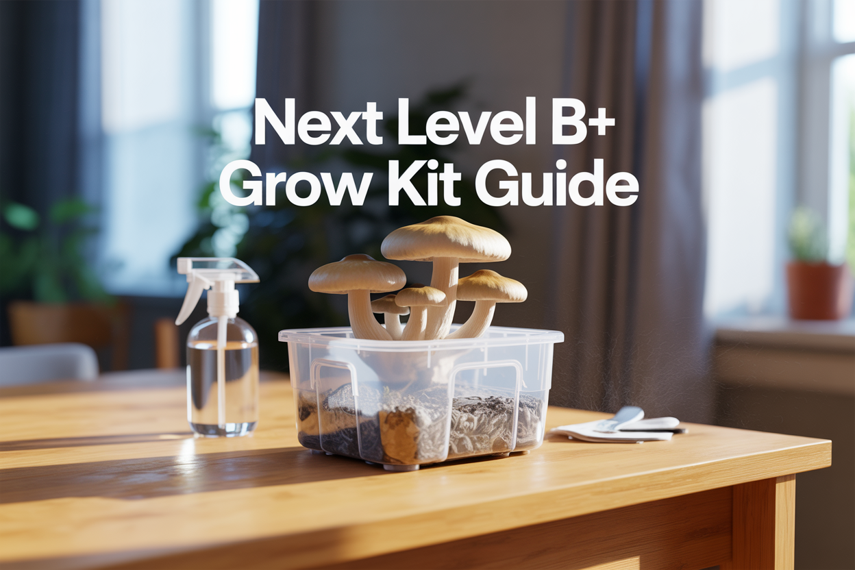 Next Level 100% Mycelium B+ Magic Mushroom Grow Kit Guide