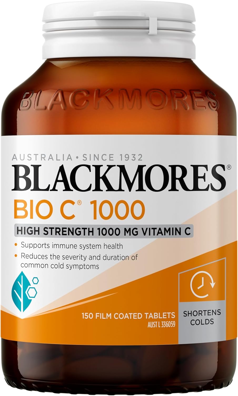 Blackmores Bio C 1000 | High Potency One-A-Day Dose of Vitamin C | Supports Immune System Health